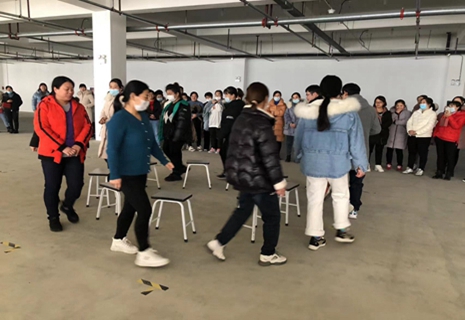 安鑫娱乐电子举行2022年第一季度员工运动